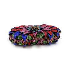 Load image into Gallery viewer, Colorful Flower Beaded Clutch
