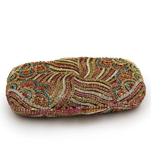 Load image into Gallery viewer, Embedded Glitter Stone Box Clutch - Gold